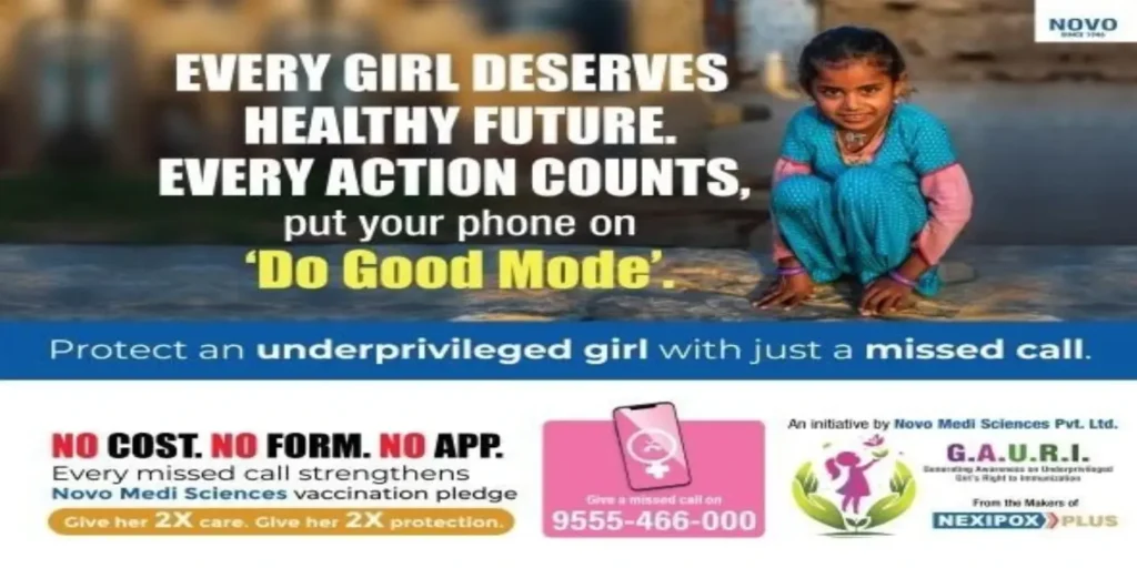 Novo Medi Sciences Launches ‘G.A.U.R.I.’ – A Nationwide Missed Call Movement to Ensure No Girl Misses Her Right to Immunization