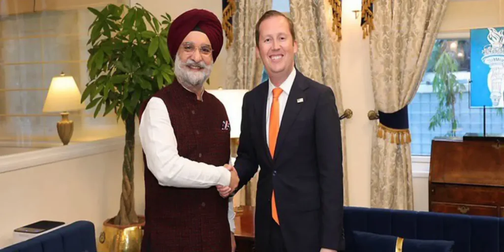 US reinforces strong ties with India as Delhi LG Taranjit Singh Sandhu meets Ambassador Sergio Gor