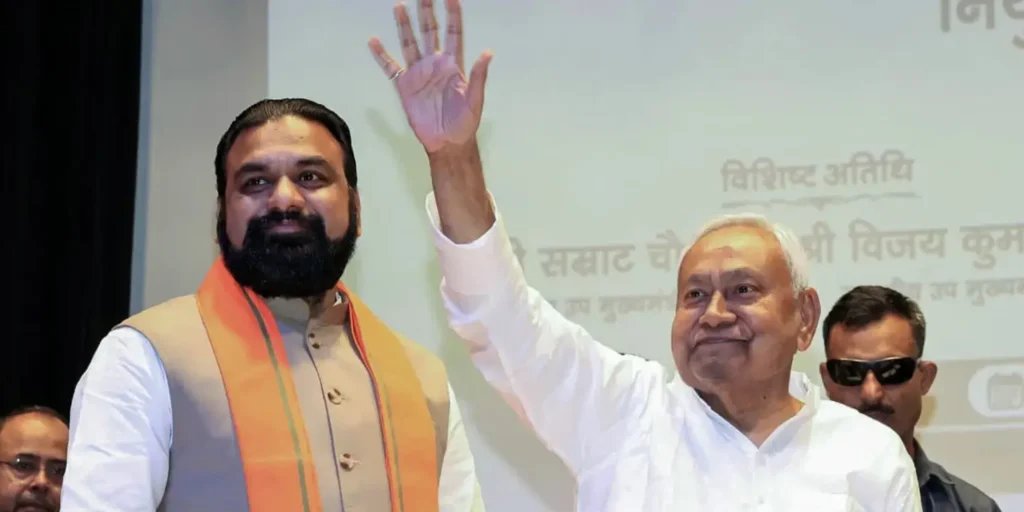 BJP’s Samrat Choudhary sworn in as Bihar chief minister