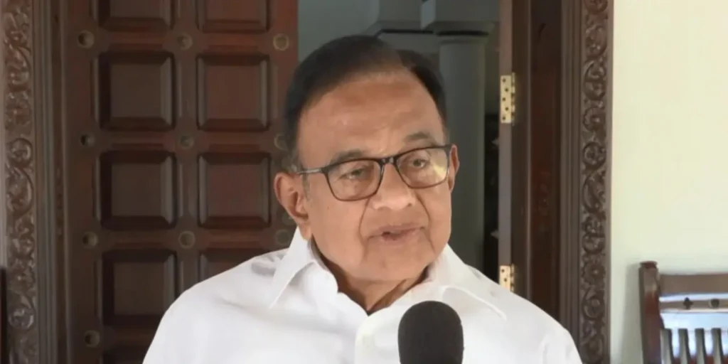 “Door firmly closed to BJP”: Senior Congress leader P Chidambaram confident of “comfortable majority” in Tamil Nadu polls