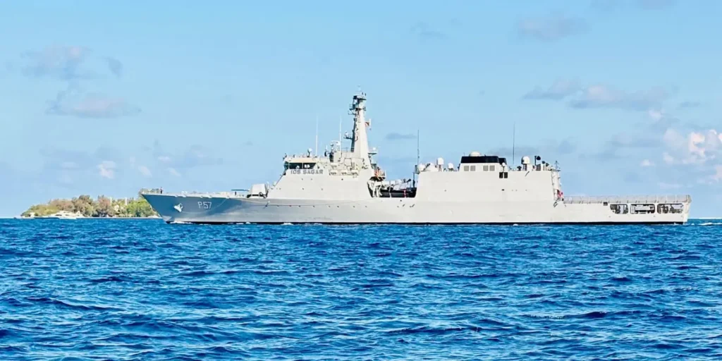 IOS Sagar makes first port call of overseas deployment at Maldives