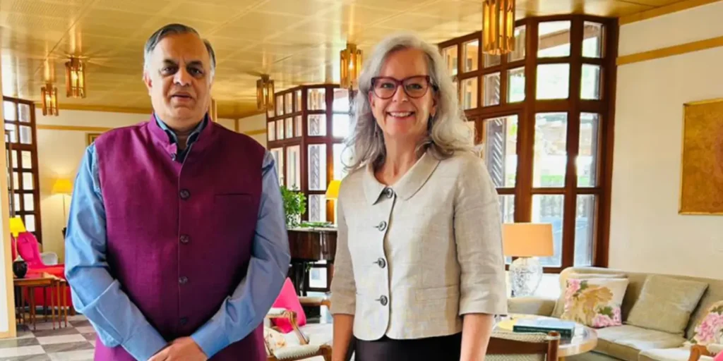 Indian Envoy to Saudi Arabia congratulates Petra Menander upon appointment as Swedish Envoy to India