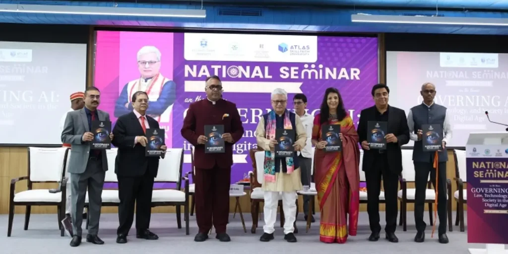 Maharashtra Governor Releases JGU’s AI Governance Report at National Seminar on AI, Law and Society