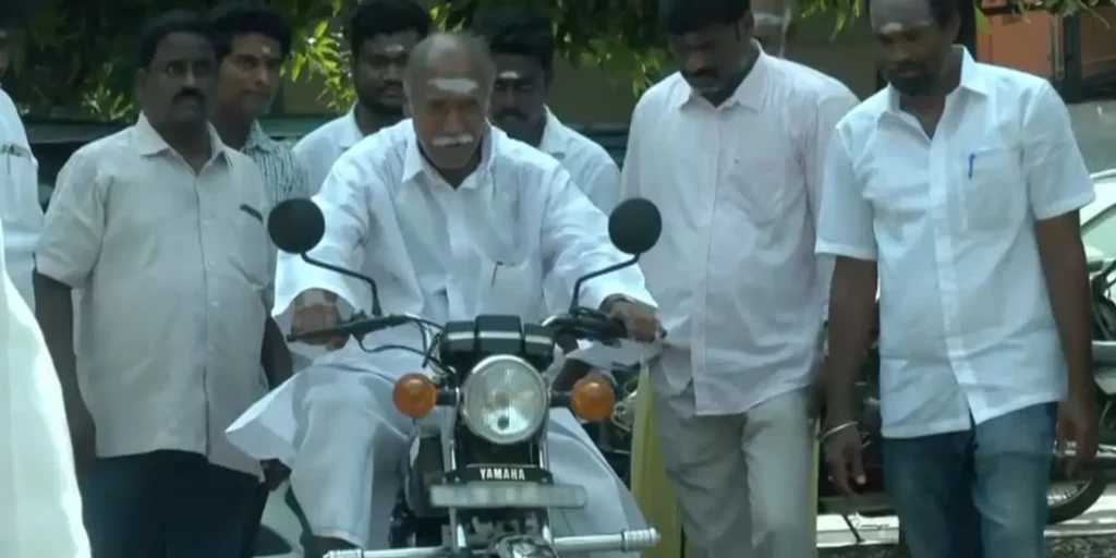 “More than numbers, forming government is important to me”: Puducherry CM Rangaswamy casts vote; makes stylish exit on bike