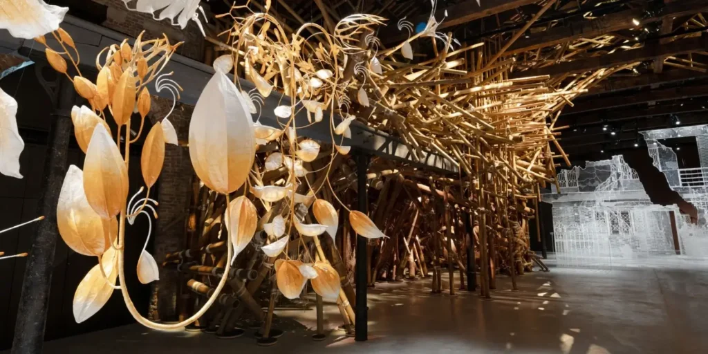 India pavilion at Venice Biennale reimagines ‘home’, resurrects it through artful warp and weft