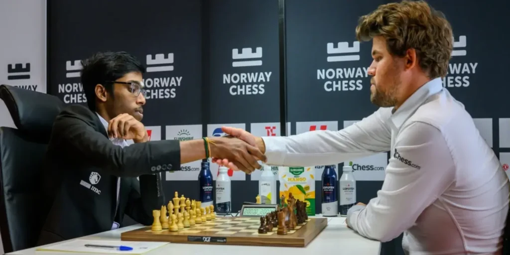 Praggnanandhaa stuns Carlsen in classical thriller at Norway Chess Round 3