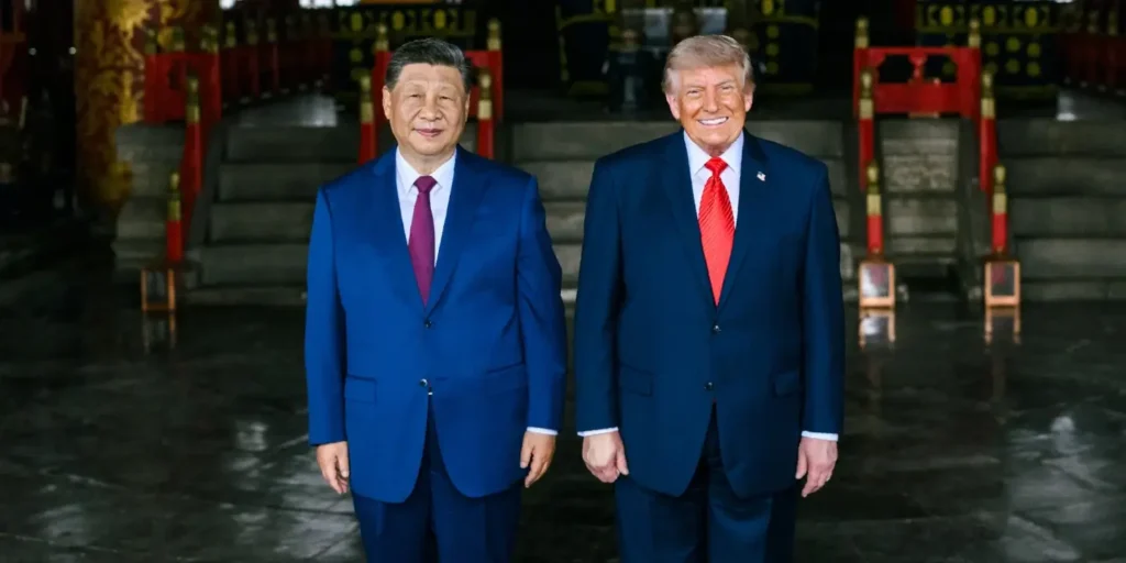 Trump returns from China; terms meeting with Xi as ‘G-2’