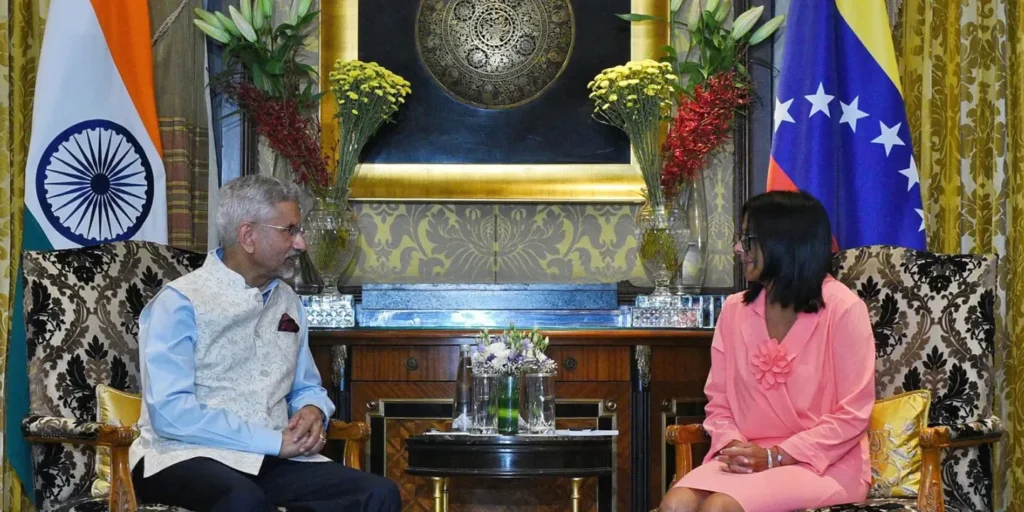 EAM Jaishankar meets Venezuela’s Acting President Delcy Rodriguez, backs stronger bilateral cooperation