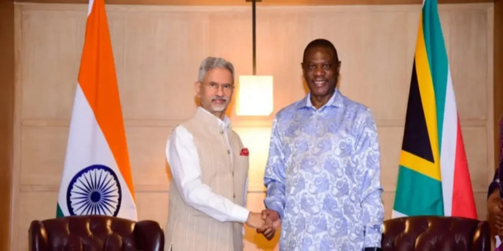 Jaishankar meets S African Deputy President Mashatile, discusses opportunities in various sectors