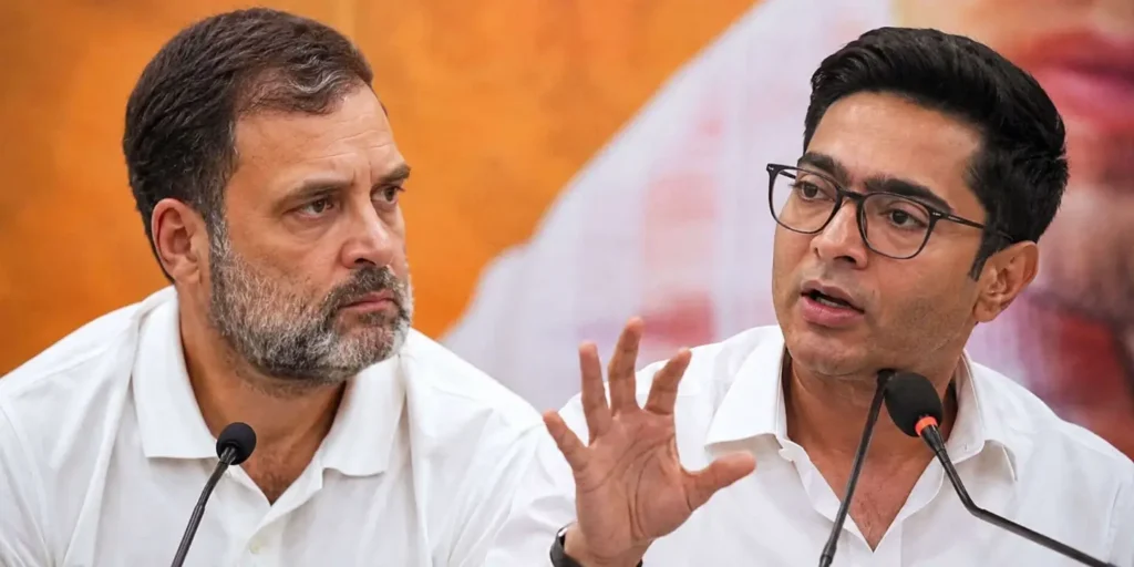 Rahul Gandhi, Abhishek Banerjee hold meeting