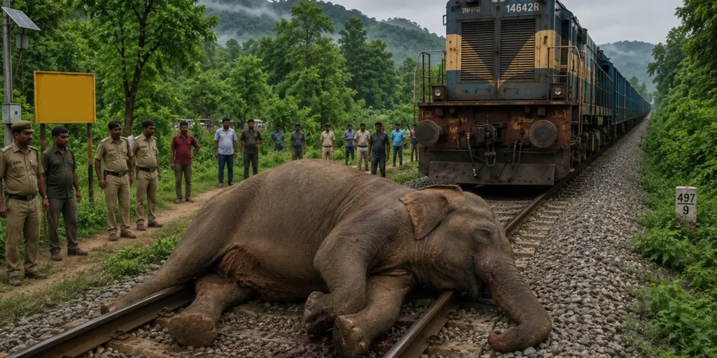 Elephant dies after being hit by goods train in Chhattisgarh’s Raigarh