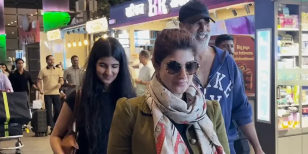Airport Diaries: Akshay Kumar, Twinkle return from London holiday with daughter Nitara