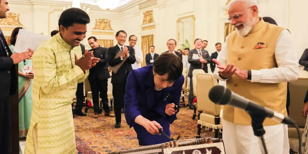 Indian Embassy in Japan highlights Santoor’s heritage after PM Takaichi played it at PM Modi-hosted luncheon