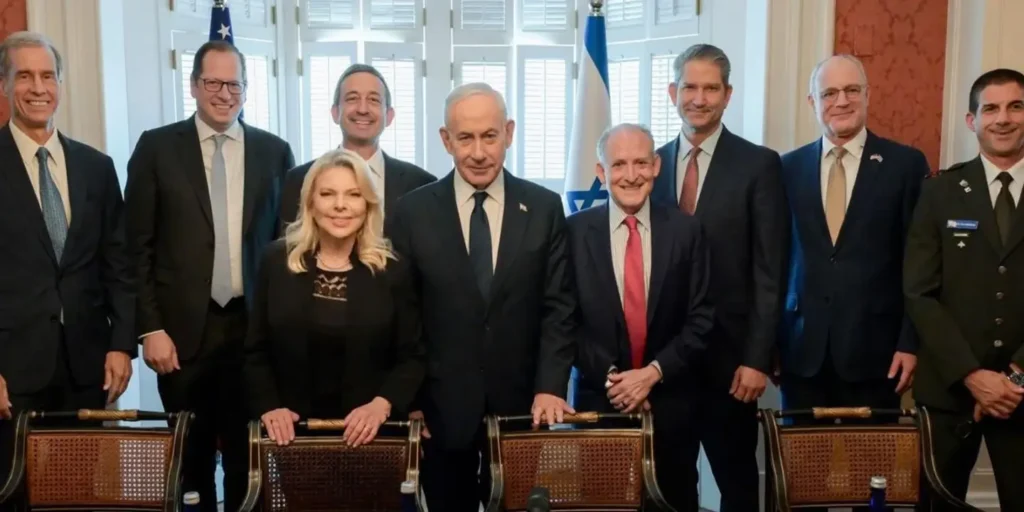 Netanyahu meets US lawmakers, AIPAC, Evangelical leaders at Blair House; thanks allies for “courageous” support