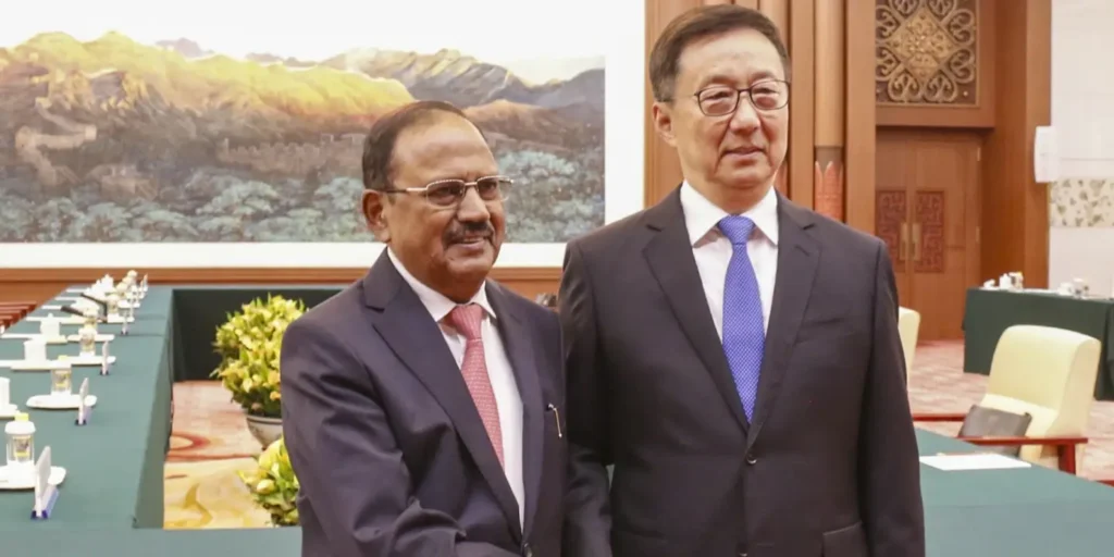 Doval calls on Chinese Vice President Han Zhang ahead of border talks