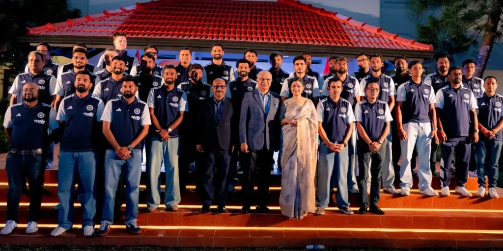 Indian High Commissioner hosts Team India in Colombo ahead of 2nd Test against Sri Lanka