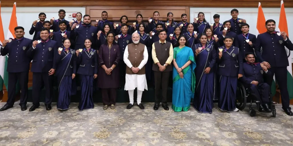 PM meets CWG medallists: Lauds Lovlina for objecting to distorted India map in Glasgow