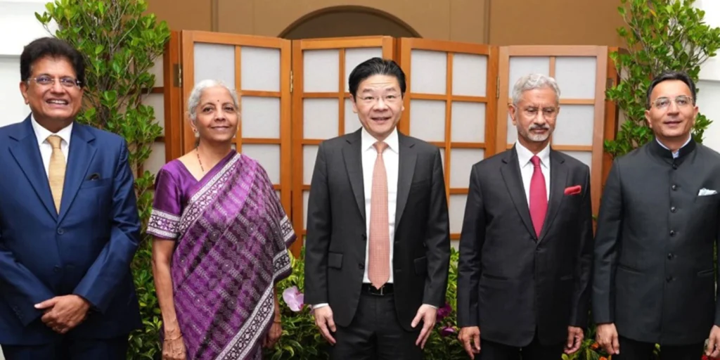FM led ministerial delegation meets Singapore PM Lawrence Wong, reviews strategic partnership roadmap