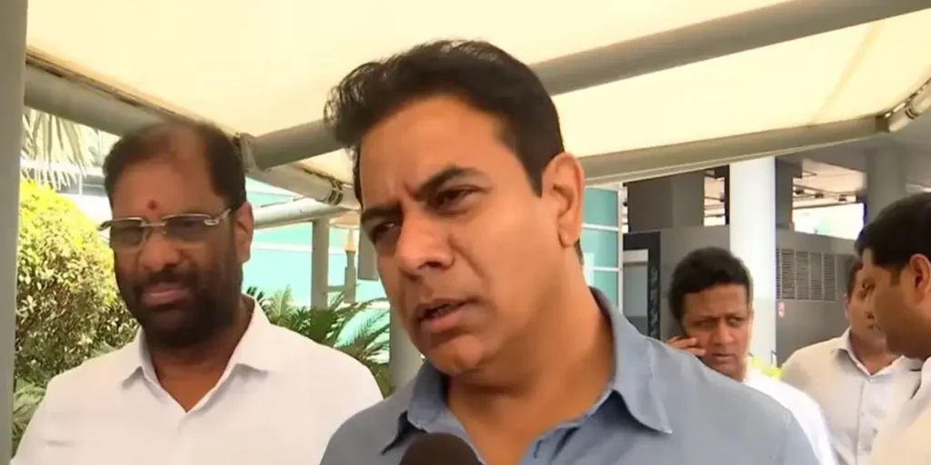 “Chains of slavery”: BRS leader KTR slams Telangana government over Jurala water crisis; praises farmers’ struggle