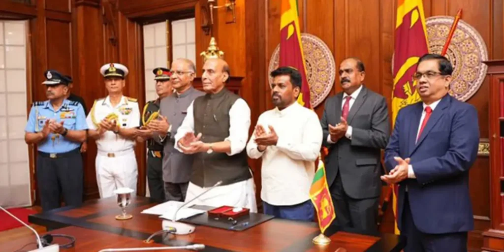 “India will continue to stand shoulder-to-shoulder with Sri Lanka,” says Rajnath Singh; calls ties “relationship of hearts and souls”