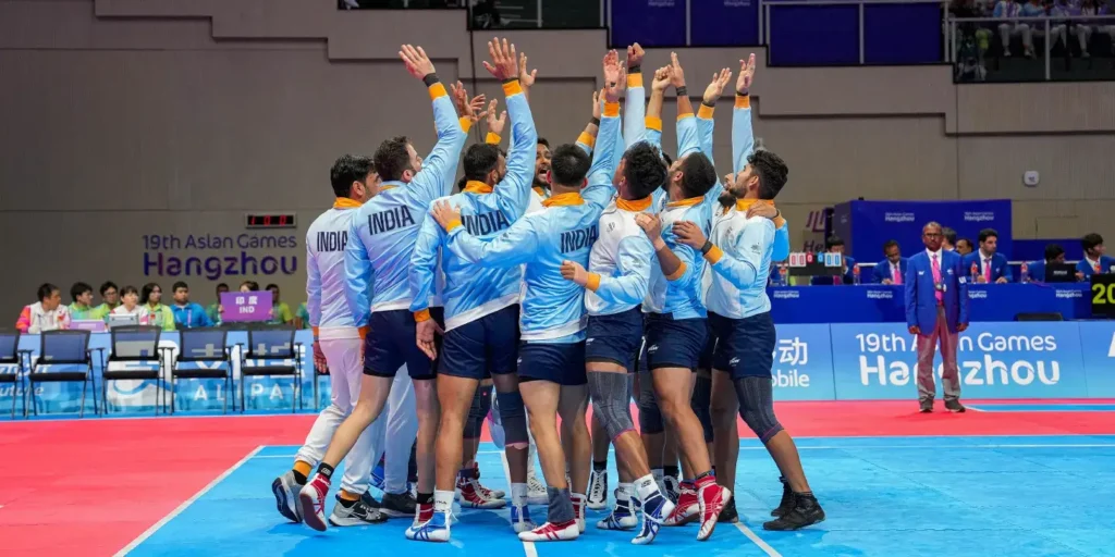 Indian men’s kabaddi team begins title defence with 49-24 win over Japan